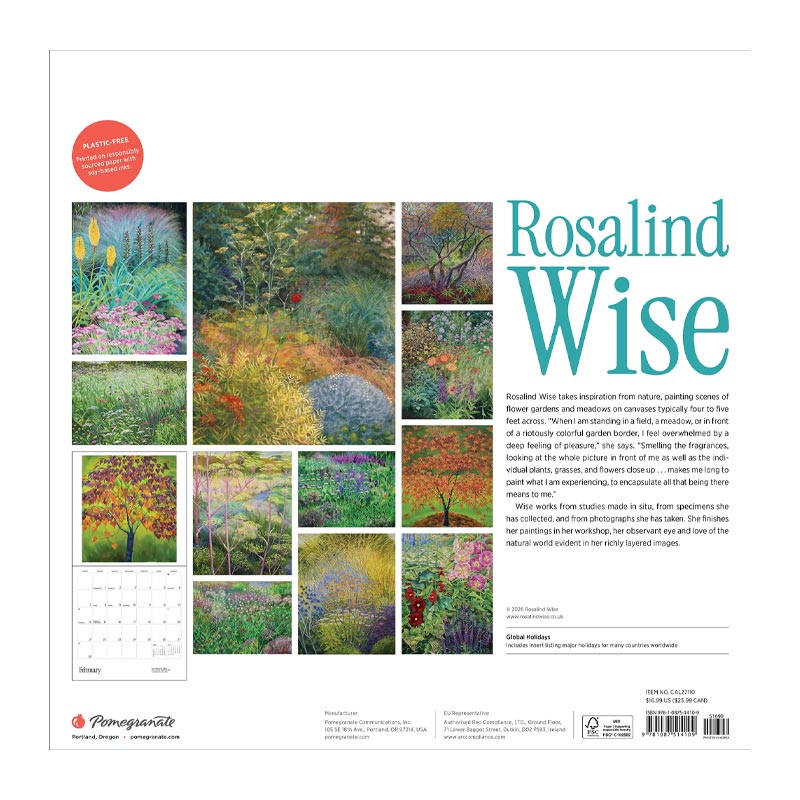 Rosalind Wise 2027 Calendar