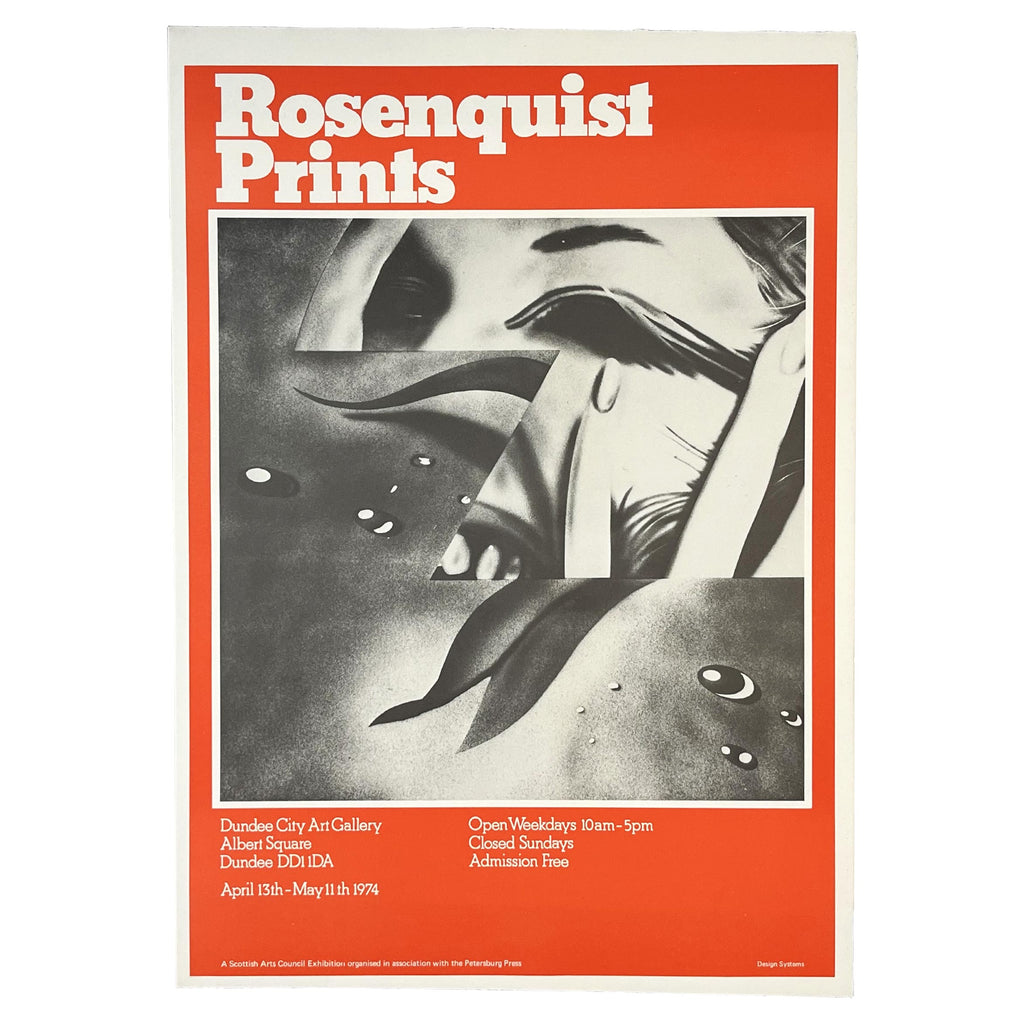 Rosenquist Prints, Dundee City Art Gallery, 1974 poster by James Rosenquist
