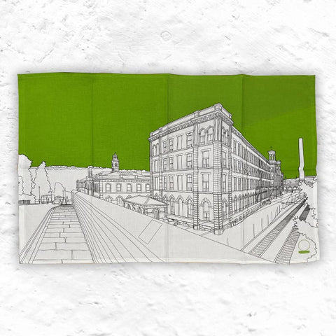 Salts Mill Tea Towel by People Will Always Need Plates - exclusive