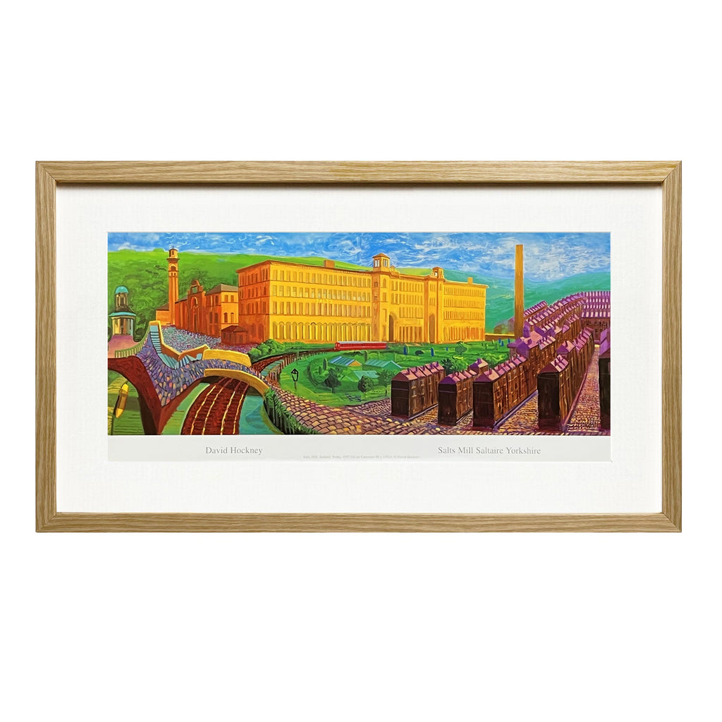 Salts Mill Framed Poster by David Hockney