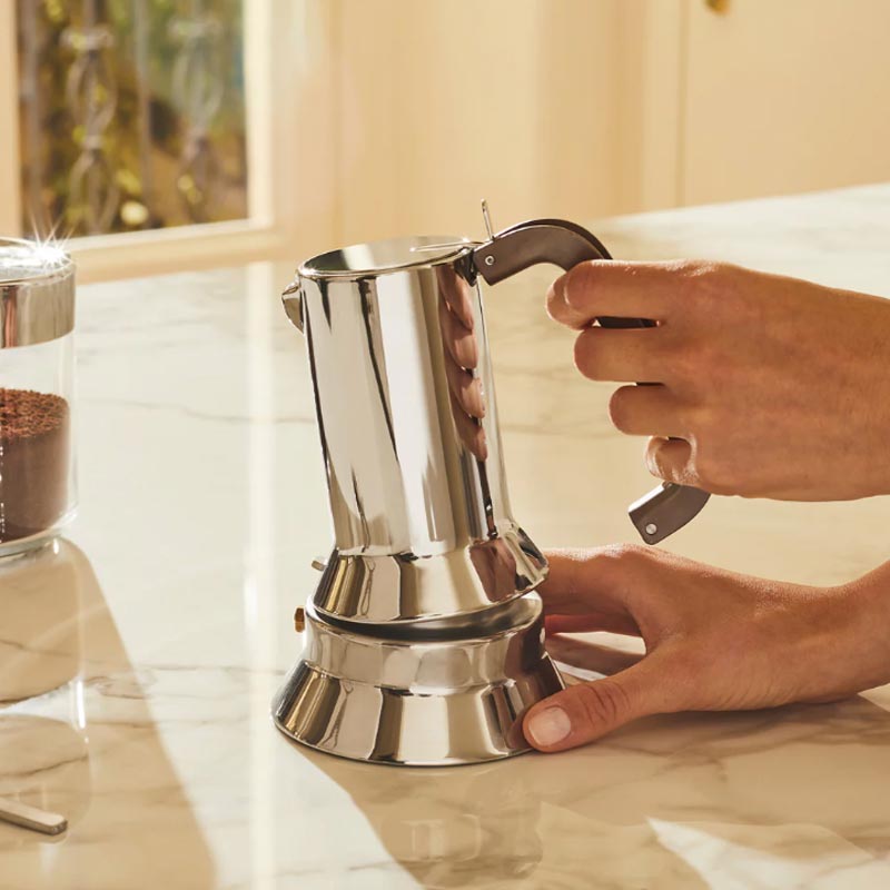 9090 Espresso Coffee Maker - 3 cup - des. Richard Sapper (1978) for Alessi