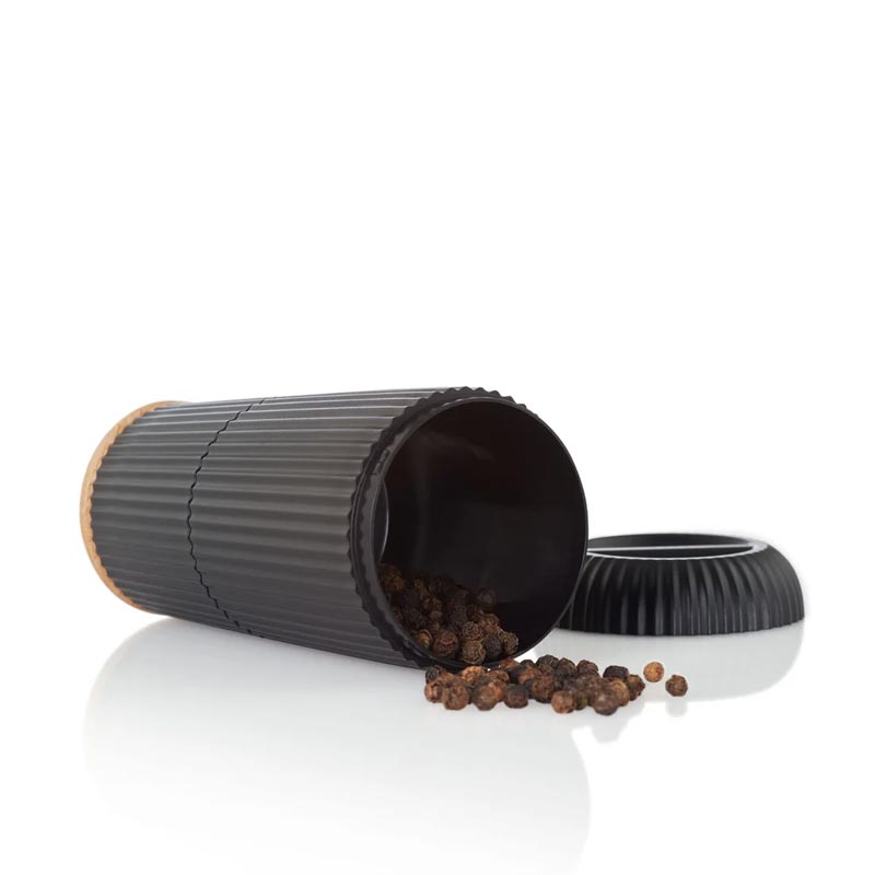 Scape Salt & Pepper Mill Set in Black and Oak, by Adhoc