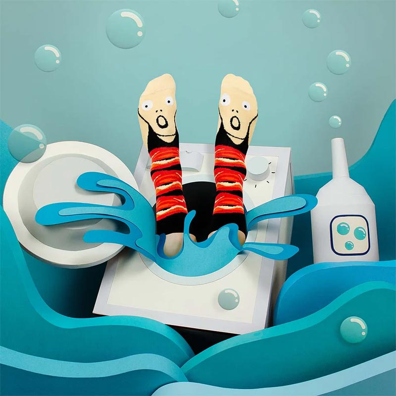 Screamy Ed Artists Socks