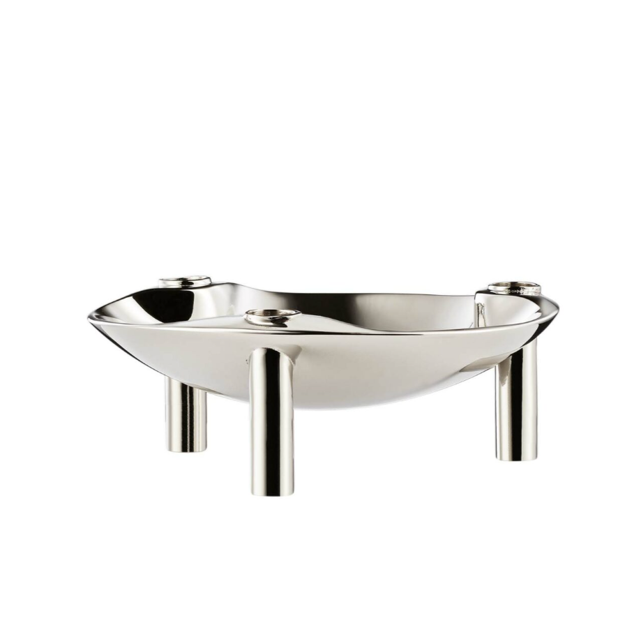 Stacking Candle Bowl des. Hans Nagel & Werner Stoff, 1960s - chrome