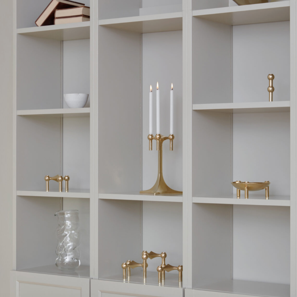 Stoff Candles - set of 12, white