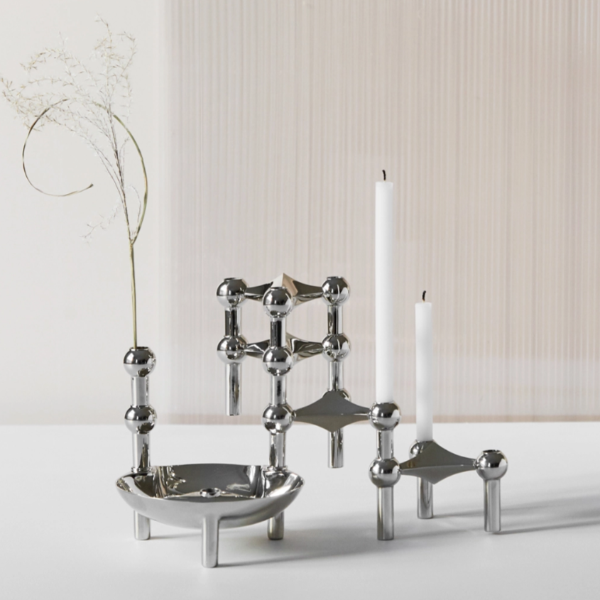 Stoff Candles - set of 12, white