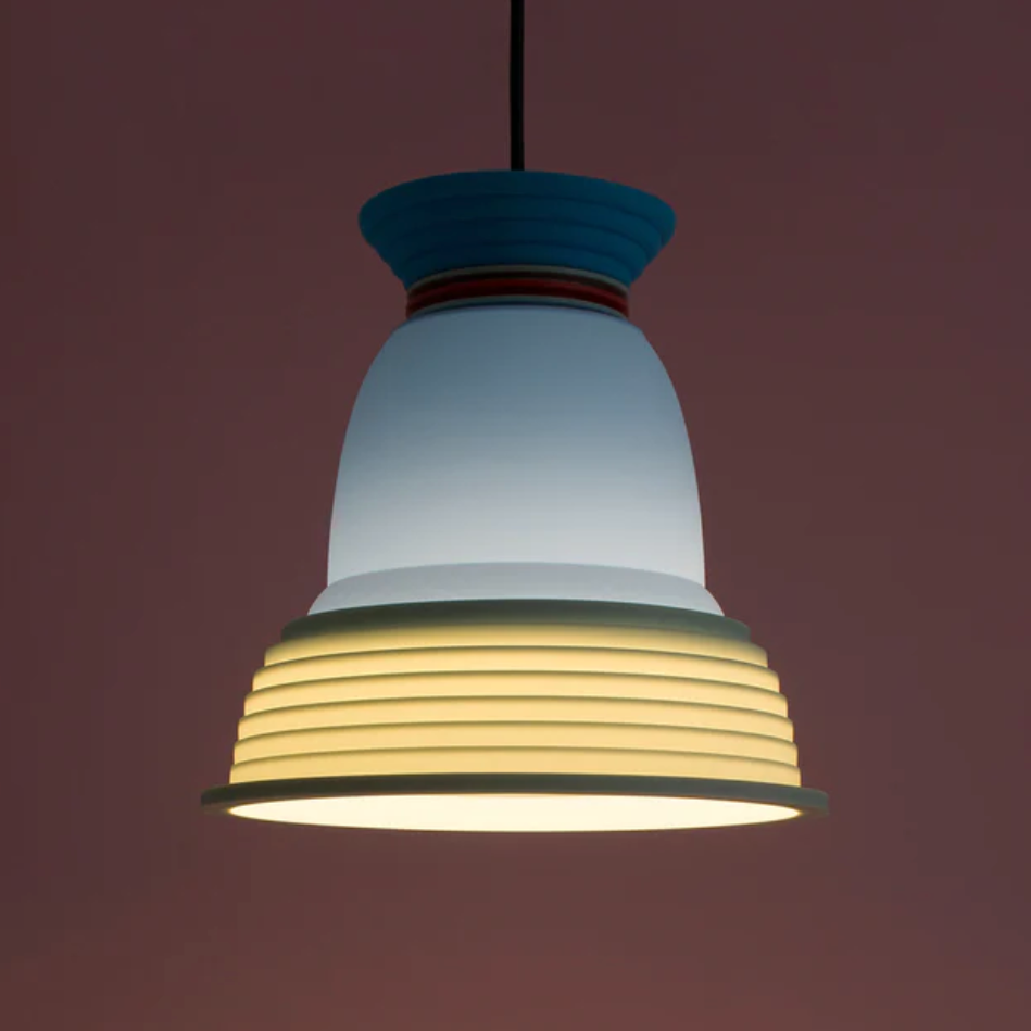 CL3 Pendant Lamp des. George Sowden, 2020 - blue, red & mint green