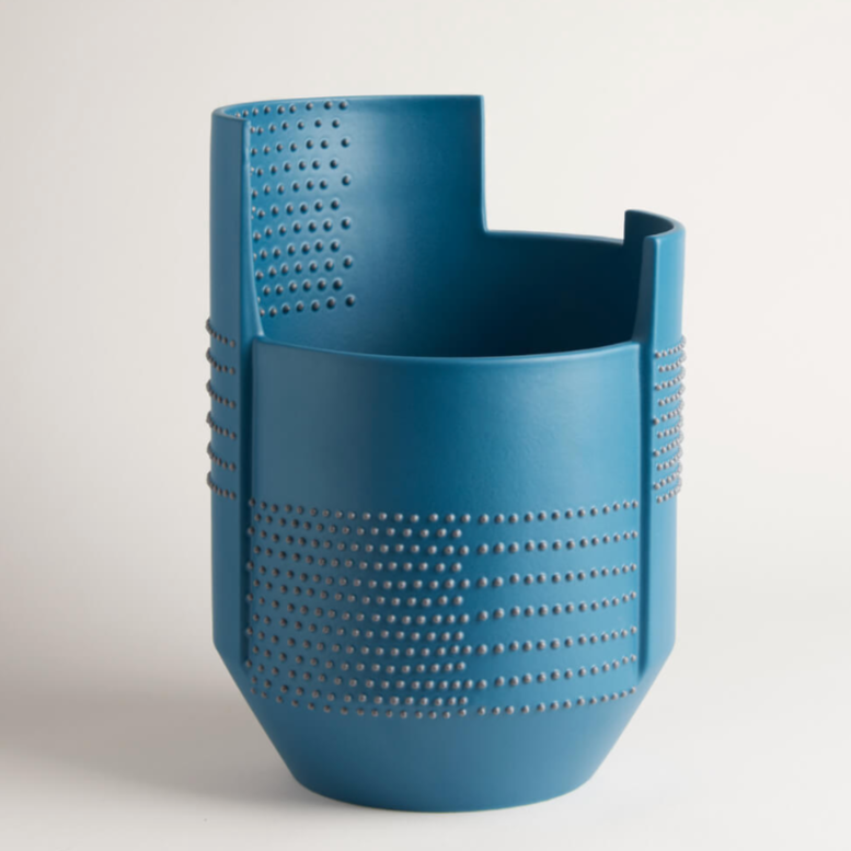 Hugo Vase, Petrol Blue - des. Simona Cardinetti for Nuoveforme - exclusive