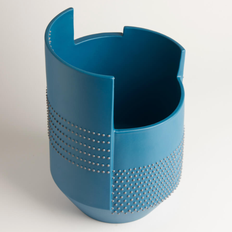 Hugo Vase, Petrol Blue - des. Simona Cardinetti for Nuoveforme - exclusive