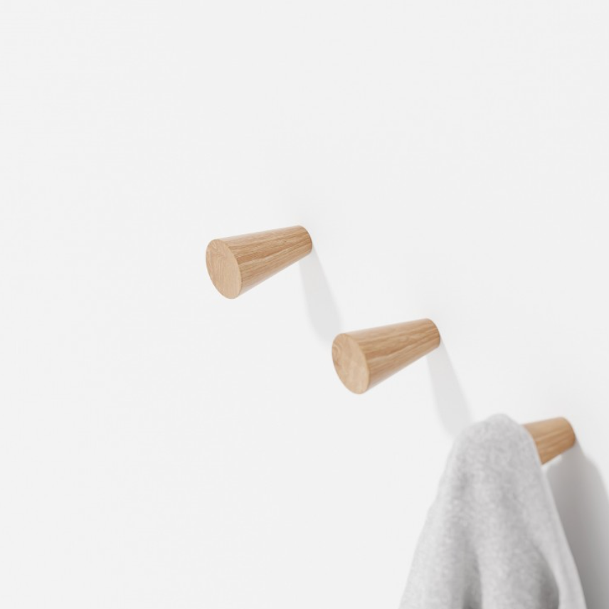 Oak Hooks, pack of 2 - des. Lincoln Rivers for Wireworks