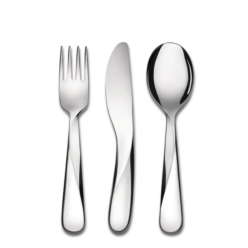 Giro 3-piece childrens cutlery set des. Ben van Berkel for Alessi