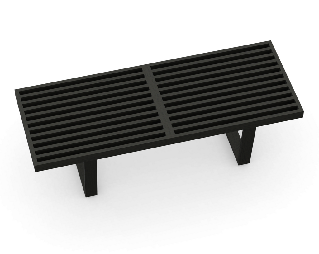 Nelson bench des. George Nelson - Black Ash (made by Vitra)