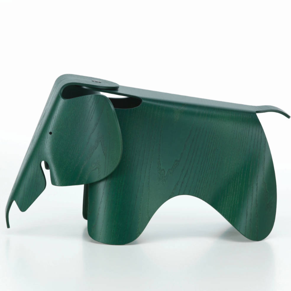 Eames Elephant - Special Edition Green-Stained Plywood- des. Charles and Ray Eames, 1945 (made by Vitra)