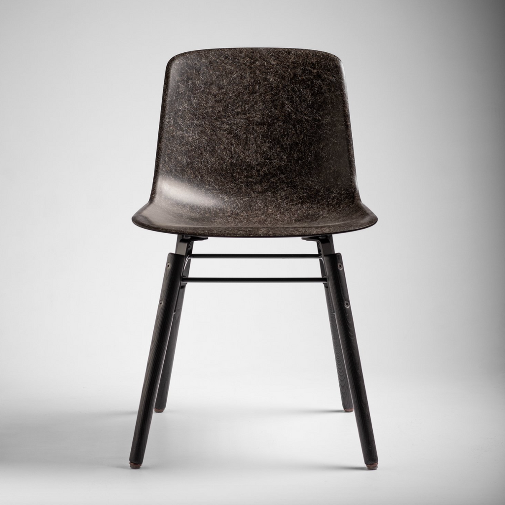 Hembury Chair - Herdwick / Black Ash - by Solidwool