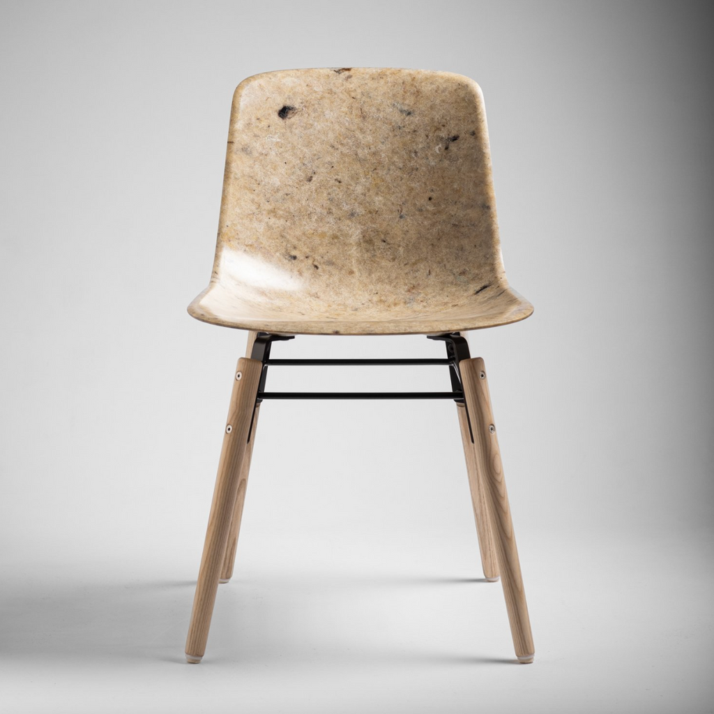 Hembury Chair - Welsh Mountain / Ash - by Solidwool