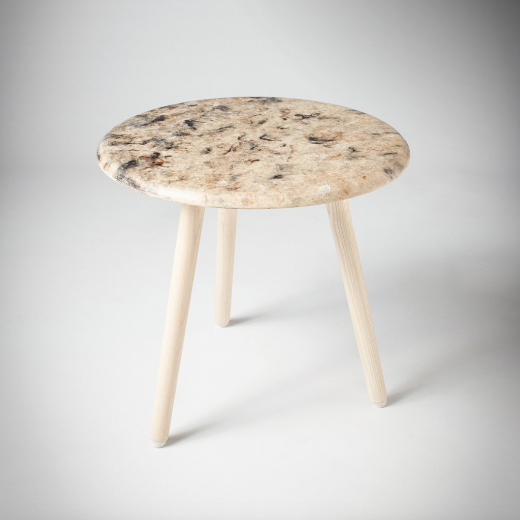 Hembury Side Table - Welsh Mountain / Ash by Solidwool