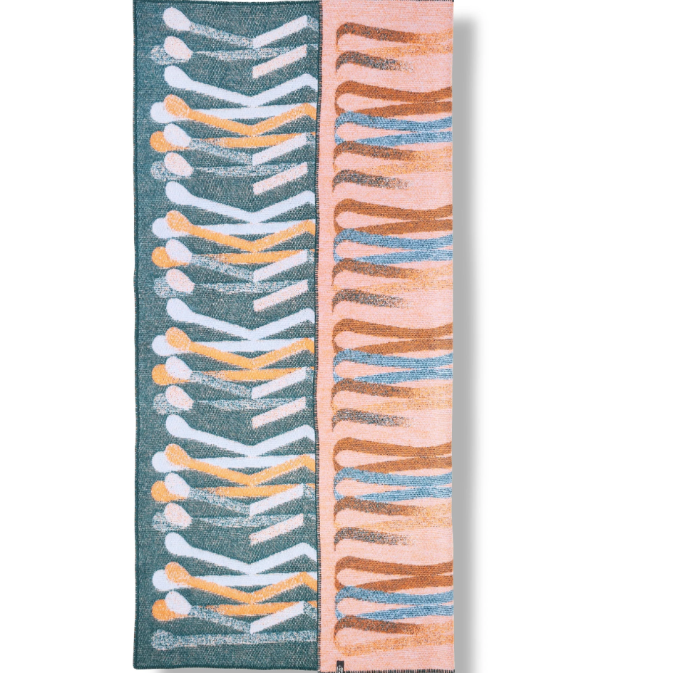 Bobby Pin wool throw des. Emily Nam for ZigZagZurich