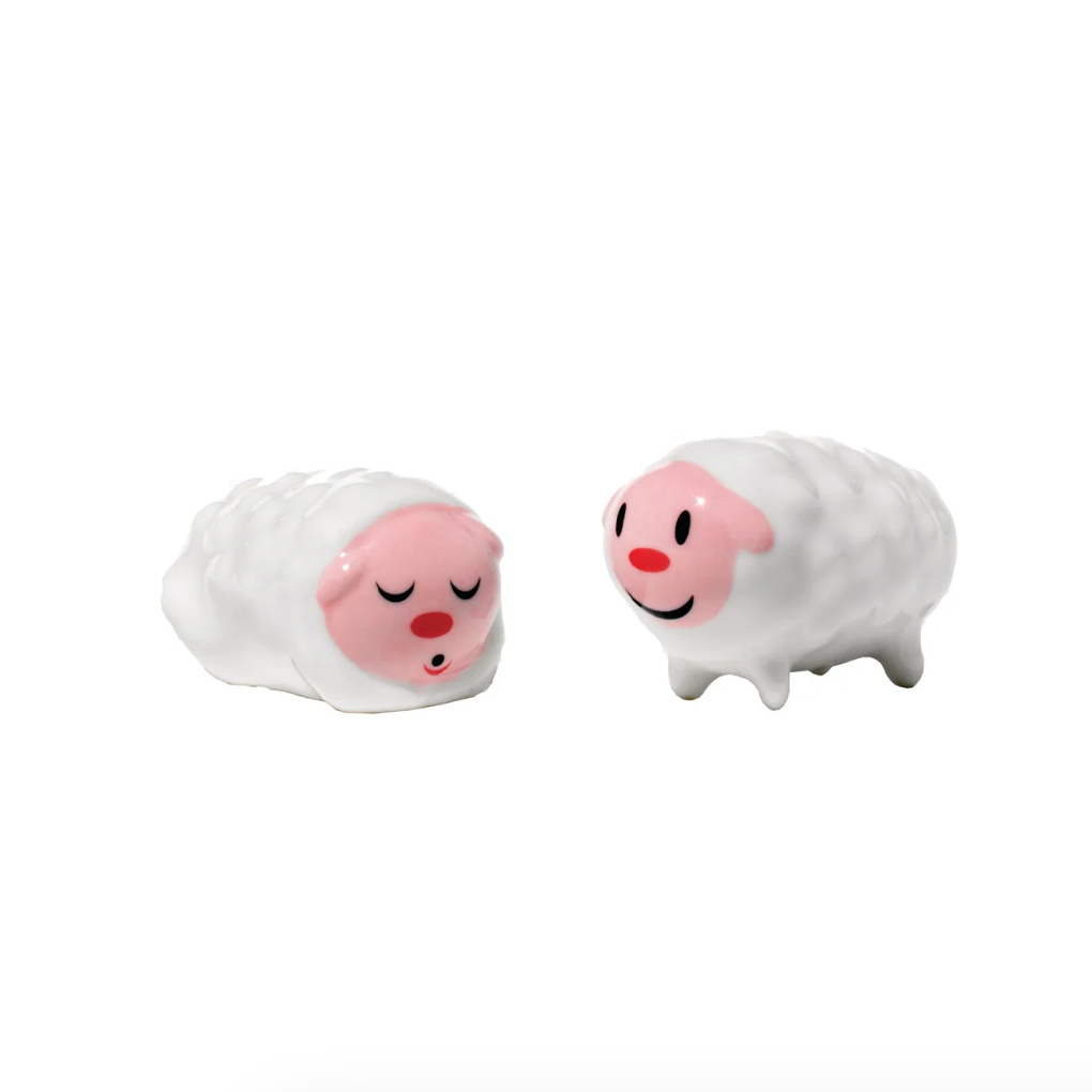 Tiny Little Sheep Christmas Figurines - des. Massimo Giacon & LPWK (made by Alessi)