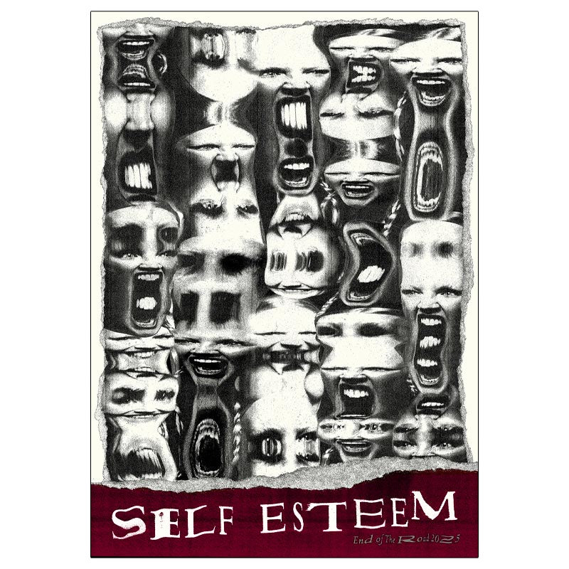 Self Esteem poster by Tommy Davidson-Hawley - 3 colour screenprint, signed and numbered by Davidson-Hawley