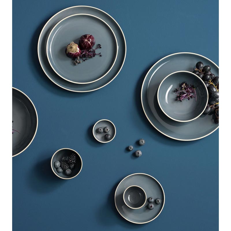 Semana Dinner Plate - 26cm - Sepia Blue - by ASA