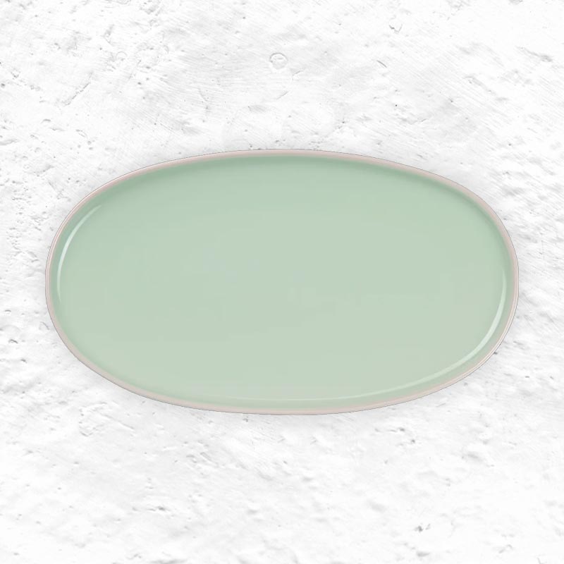 Semana Oval Platter - 28 x 16cm - Herb - by ASA