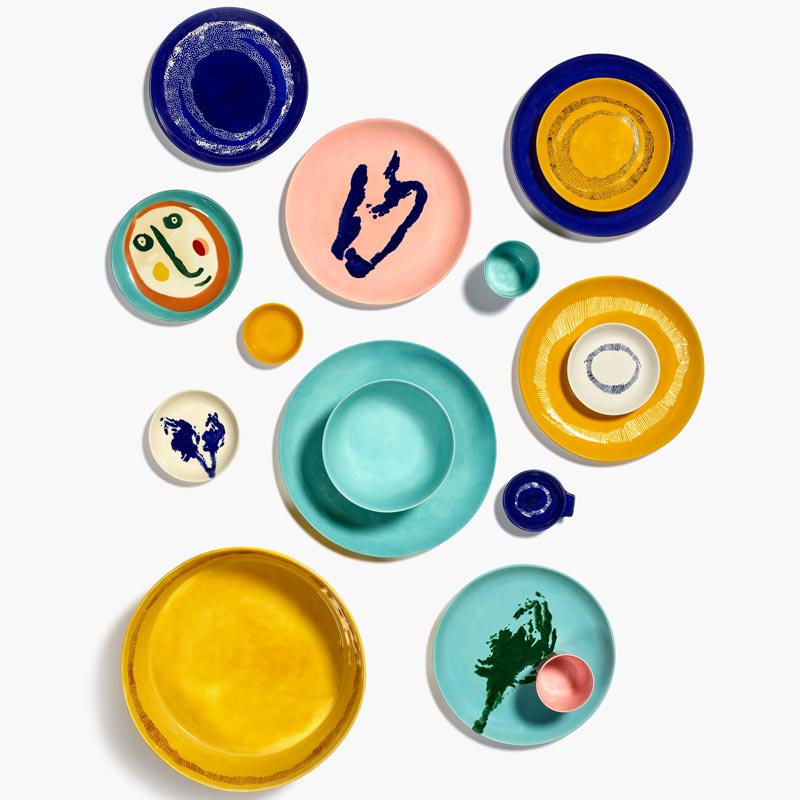 Feast plate - dark blue with white dots, 19cm - des. Yotam Ottolenghi for Serax