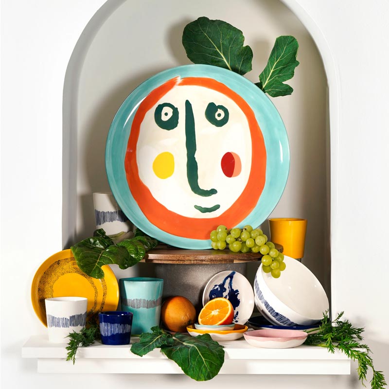 Feast plate - Delicious Pink, 19 cm - des. Ottolenghi