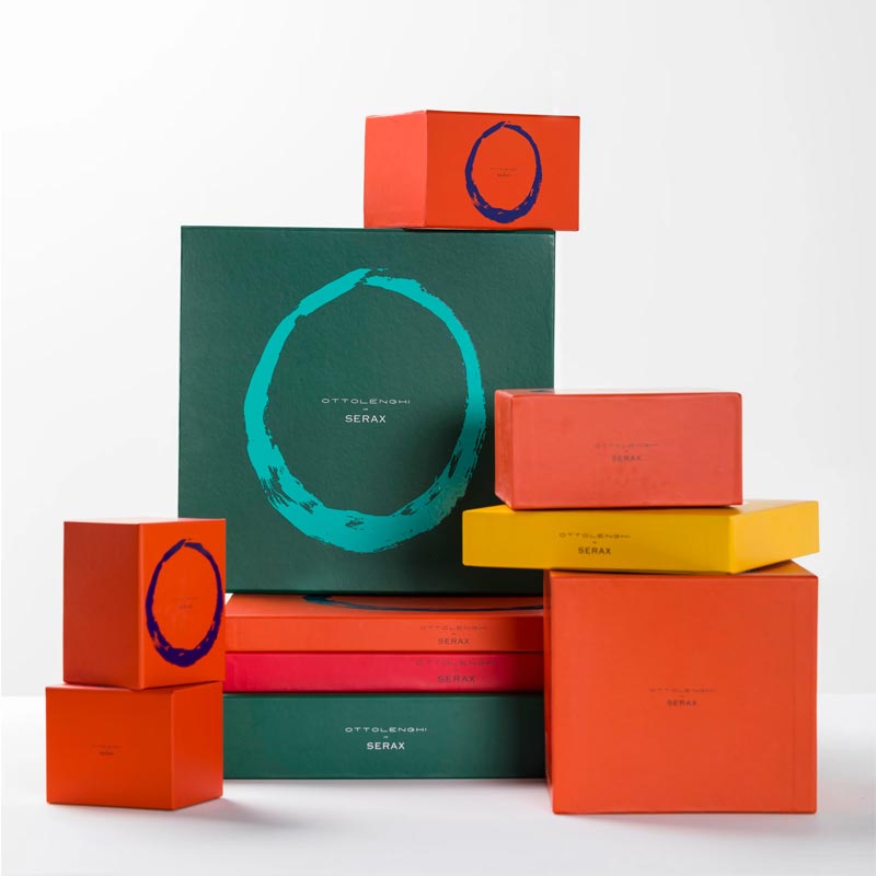 Feast plate - pink pepper blue - des. Yotam Ottolengi for Serax