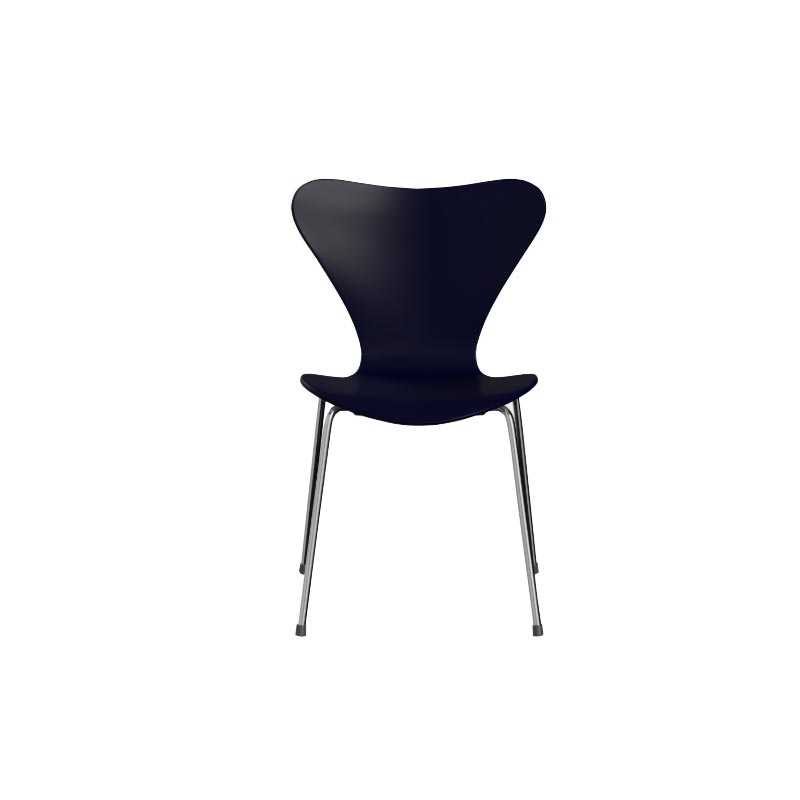 3107 Series 7 dining chair lacquered black - des. Arne Jacobsen made by Fritz Hansen