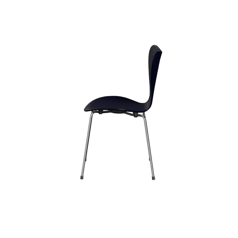 3107 Series 7 dining chair lacquered black - des. Arne Jacobsen made by Fritz Hansen
