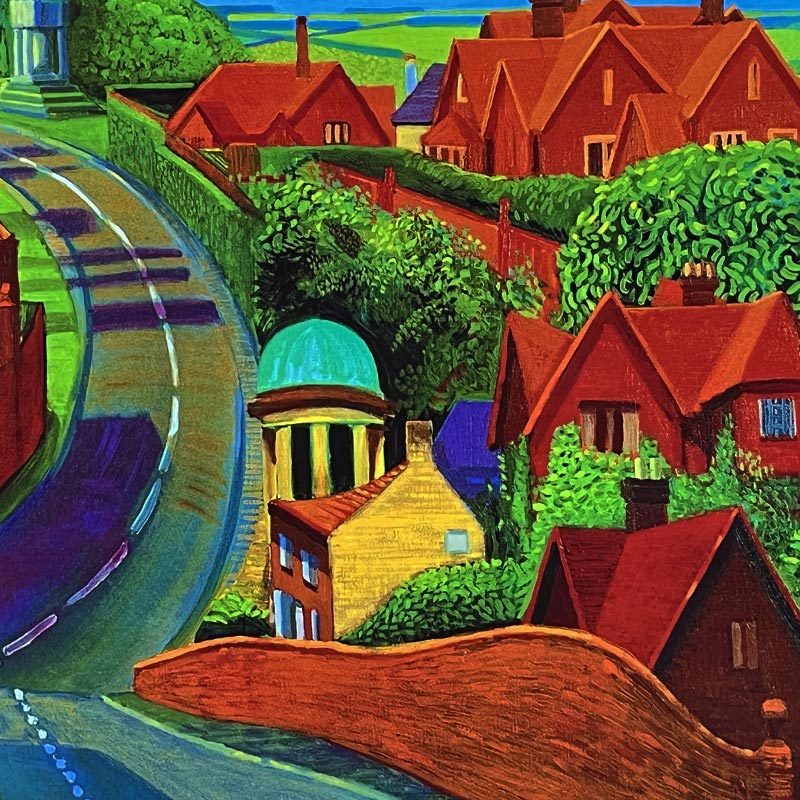 The Road to York Through Sledmere by David Hockney