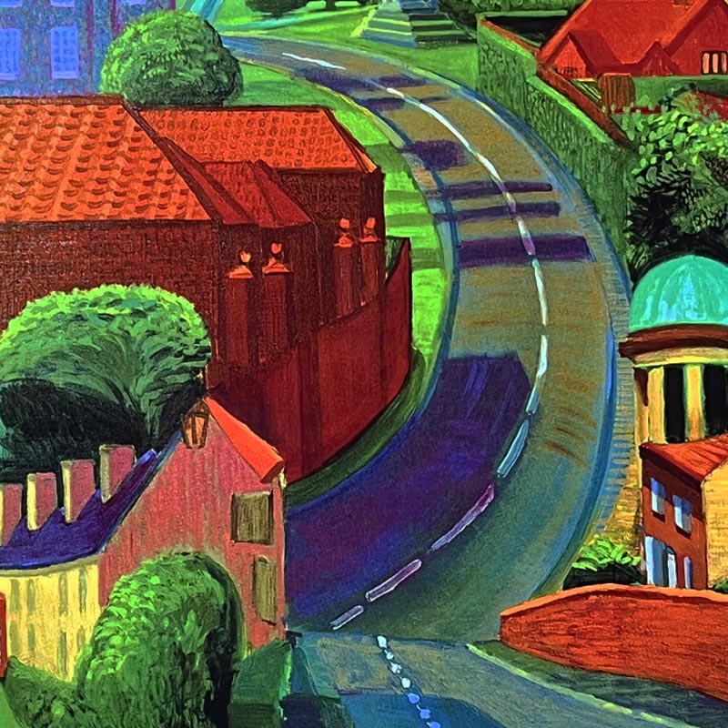 The Road to York Through Sledmere by David Hockney