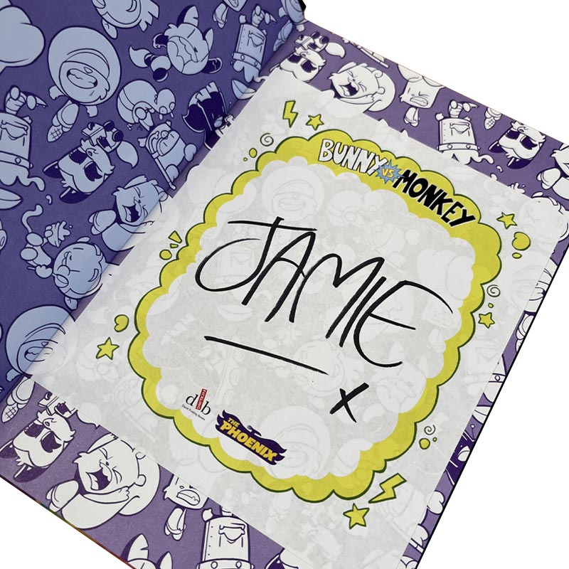 Bunny vs Monkey: Intergalactic Monkey Business! (Hardback): SIGNED by Jamie Smart