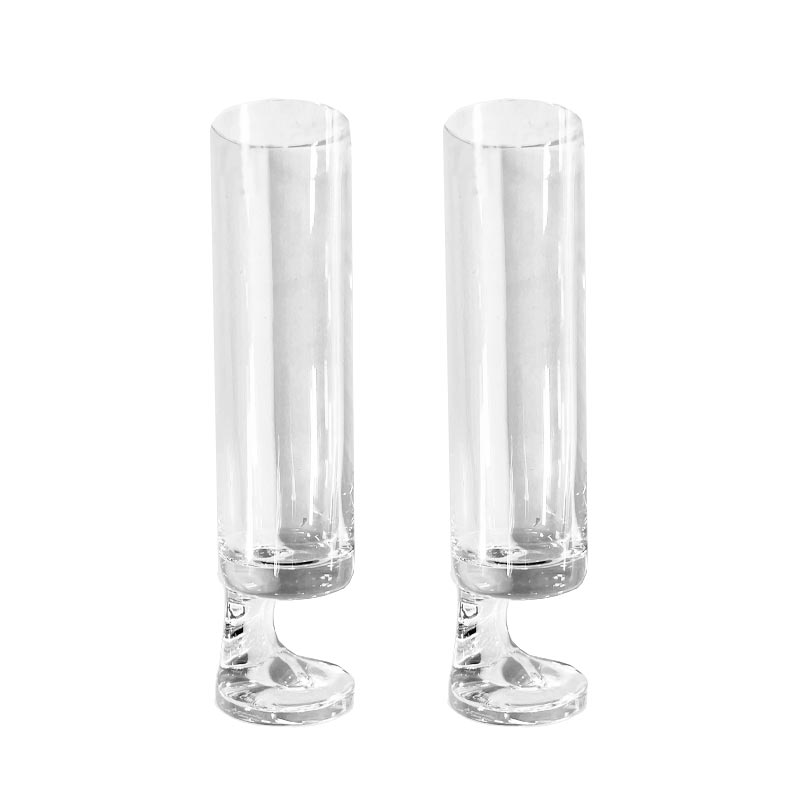 Champagne flutes - Smoke - set of 2 - by Joe Colombo