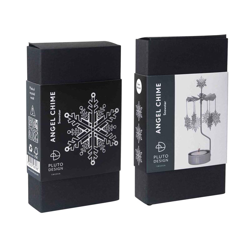 Angel Chime Snowflake Tealight Holder