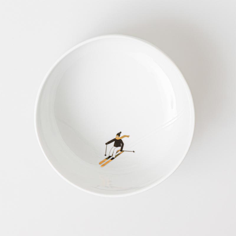 "Snowy Day" Bowl - Skiing - by Räder