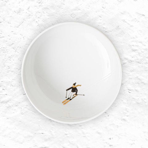 "Snowy Day" Bowl - Skiing - by Räder