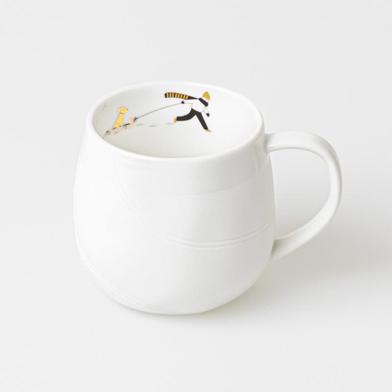 "Snowy Day" Mug - Dog Sledging - by Räder
