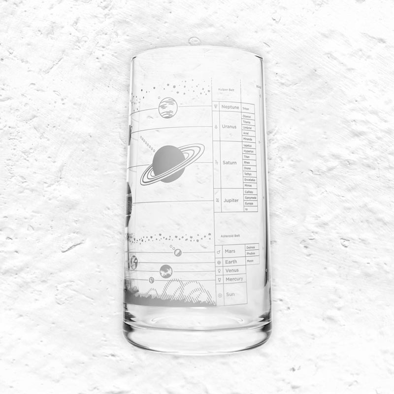 Solar System - Tumbler Drinking Glass by Cognitive Surplus