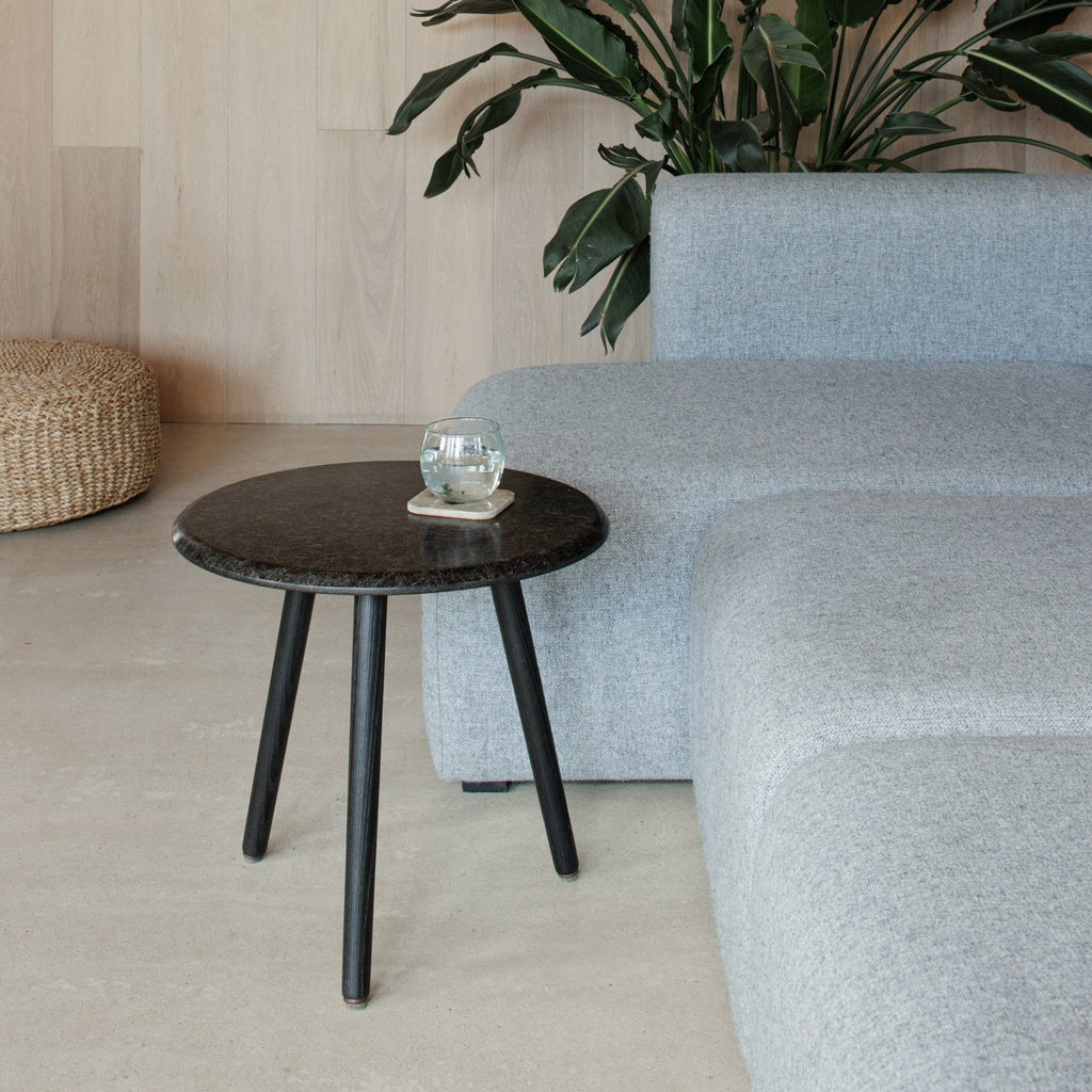 Hembury Side Table - Herdwick / Black Ash