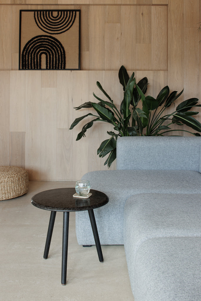 Hembury Side Table - Herdwick / Black Ash