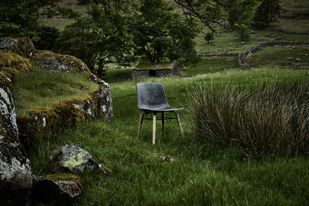 Hembury Chair - Herdwick / Black Ash - by Solidwool