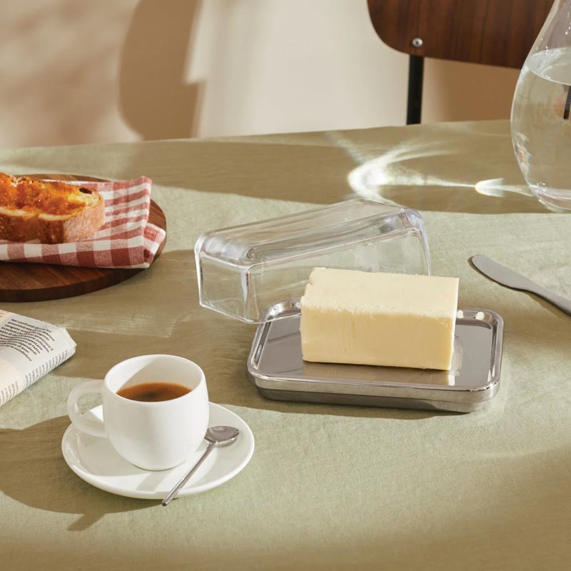 Butter dish - ES03 - des. Ettore Sottsass for Alessi