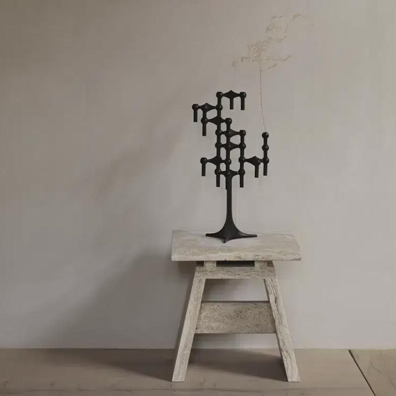 Stacking Candle Stand - des. Hans Nagel & Werner Stoff, 1960s - black