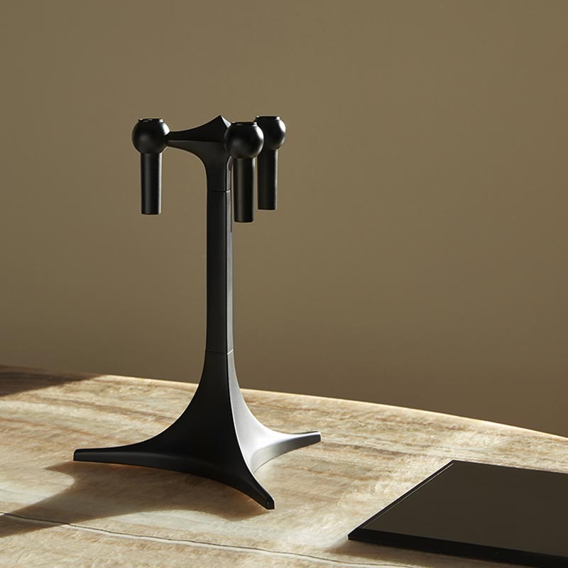 Stacking Candle Stand - des. Hans Nagel & Werner Stoff, 1960s - black