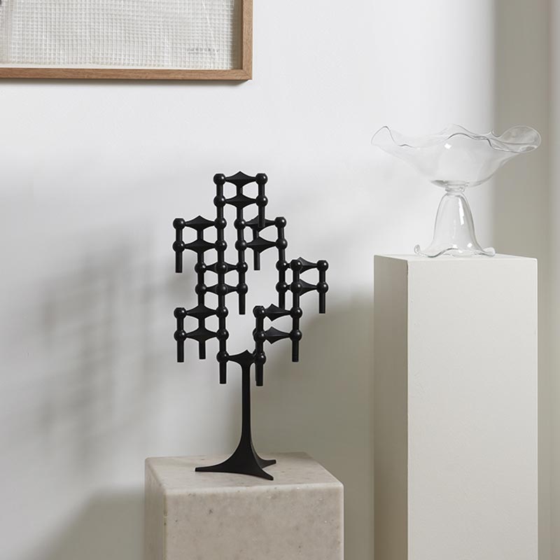 Stacking Candle Stand - des. Hans Nagel & Werner Stoff, 1960s - black