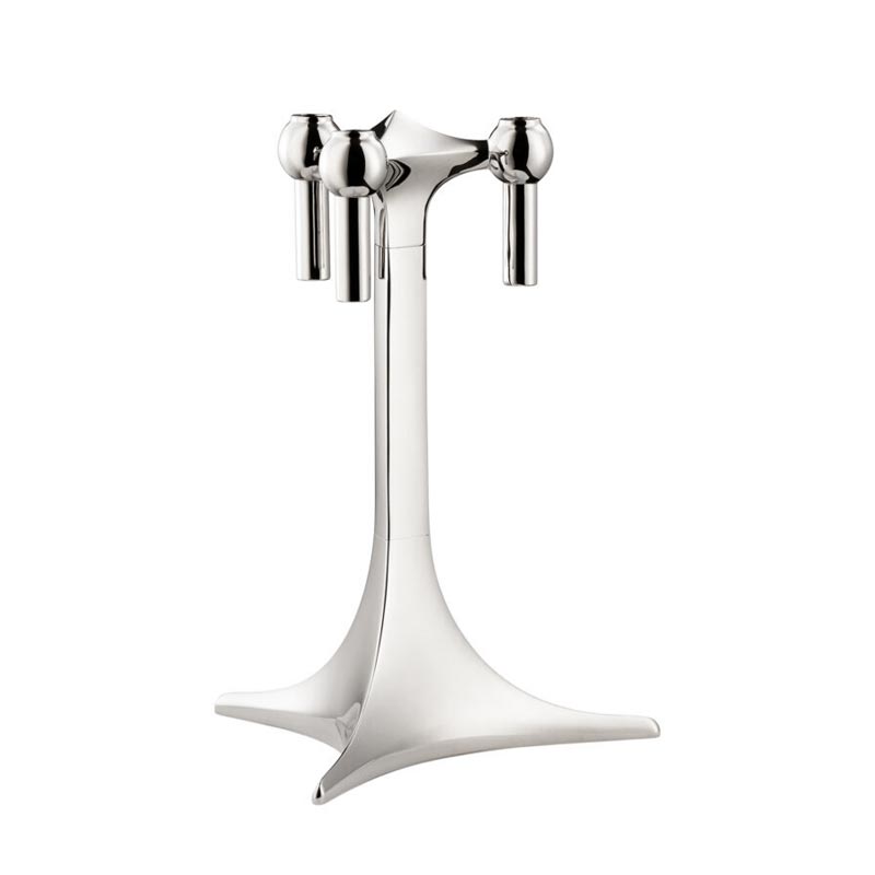 Stacking Candle Stand - des. Hans Nagel & Werner Stoff, 1960s - Chrome