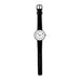 Station watch des. Arne Jacobsen - 34mm diameter, white dial / black strap