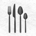 Stella Cutlery Set des. Theresa Rand for blomus (matt black stainless steel, 16 pieces)