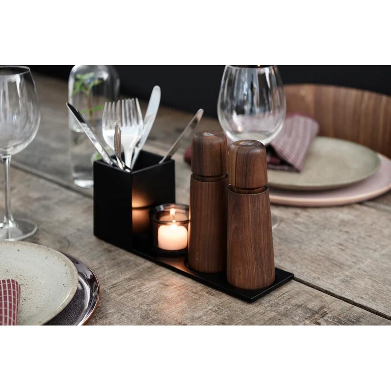 Stockholm Salt / Pepper / Spice Grinder - Walnut Wood - des. Carl & Carl for CrushGrind